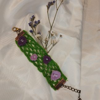 Bracelet fleuri “Aubriètes”